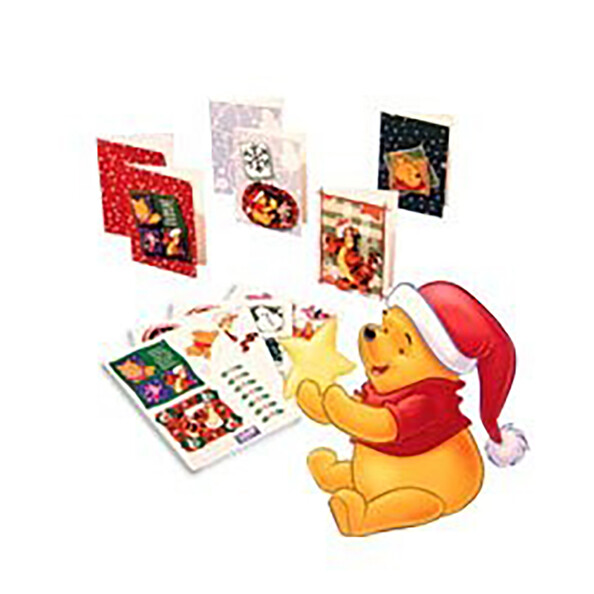 16 3D-Weihnachtskarten „Winnie Puuh“