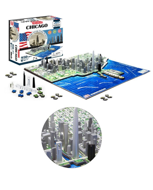 4D-Puzzle ''Metropolen'' - Chicago