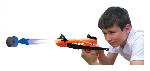 Mini Plastikarmbrust Fun Hand Bow mit 3 Saugnapfpfeilen