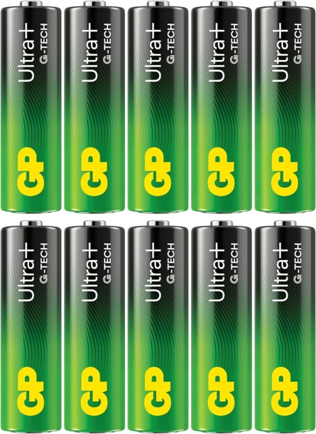10 Alkali-Batterien AA (LR6) Ultra+ 1,5V