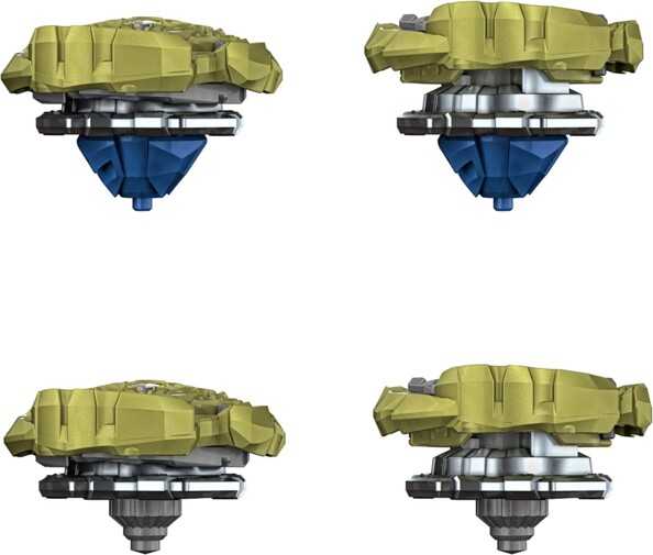 2 Burst Quad Drive Beyblade-Kreisel: Berserk Balderov B7 VS Cyclone Belfyre B7