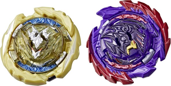 2 Burst Quad Drive Beyblade-Kreisel: Berserk Balderov B7 VS Cyclone Belfyre B7