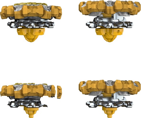 2 Burst Quad Drive Beyblade-Kreisel - Magma Roktavor R7 VS Gilded Balderov B7