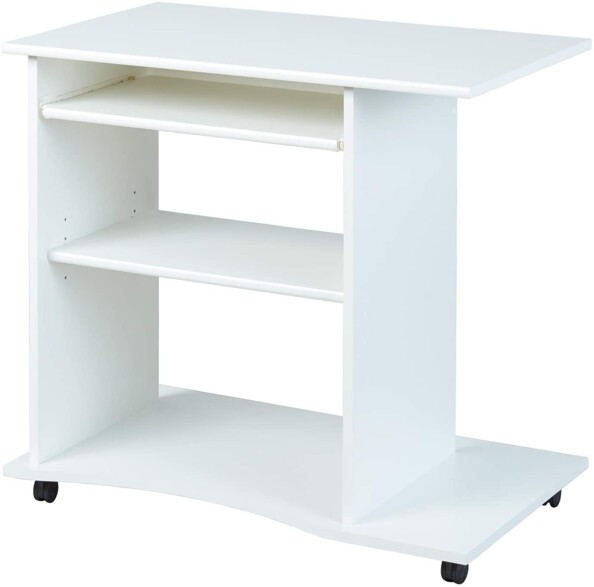 PEPE Computertisch auf Rollen – Weiß