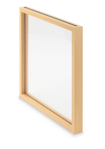 Austauschbarer Rahmen für Vinyl, Holzoptik