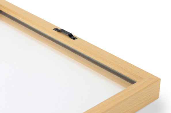 Austauschbarer Rahmen für Vinyl, Holzoptik