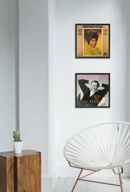 Austauschbarer Rahmen für Vinyl, schwarz