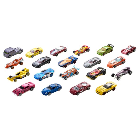 20er-Set Hot Wheels-Fahrzeugen H7045