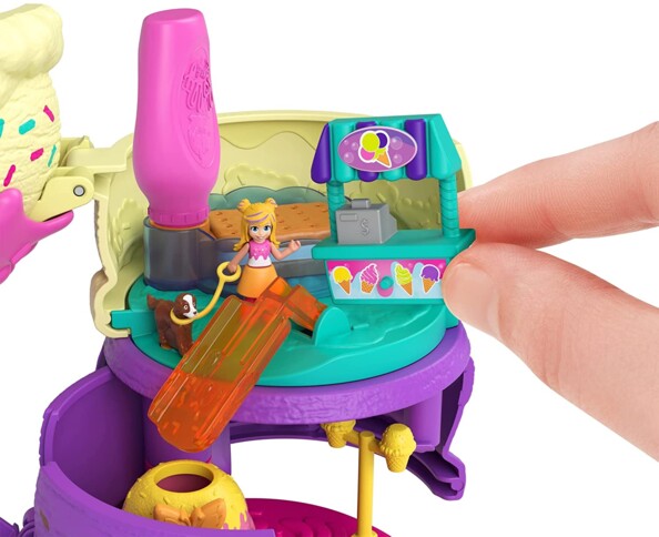 Polly Pocket Set Zwei Kugeln Eis