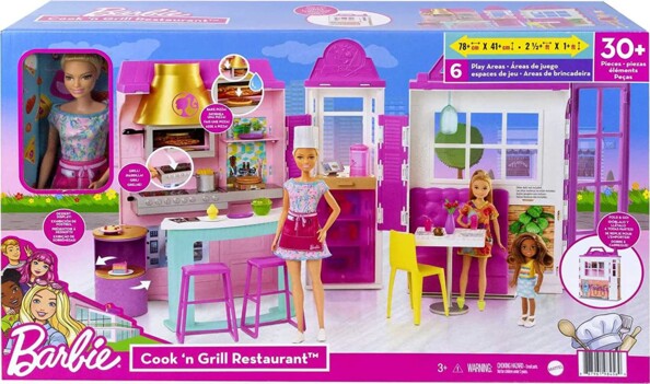 Barbies Restaurant und Puppe