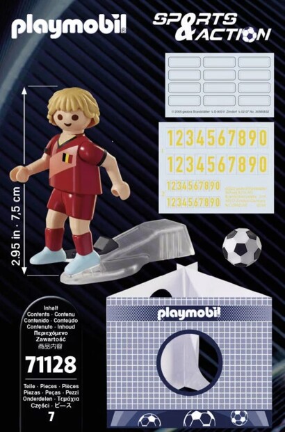 Playmobil Sports & Action: Fußballspieler - Belgien 71131