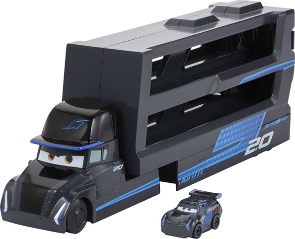 Cars Transporter mit Jackson Storm Mini-Rennwagen