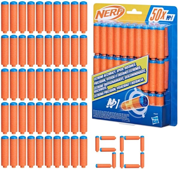 50 Nerf N1 Schaumstoffpfeile für Blaster der N-Serie