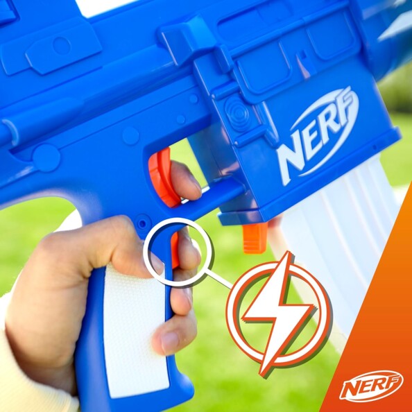 Nerf Fortnite Blue Shock Dart Blaster mit motorisiertem Schnellfeuer