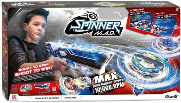 Spinner Mad Double Shoot Blaster – 2-Kreisel-Launcher
