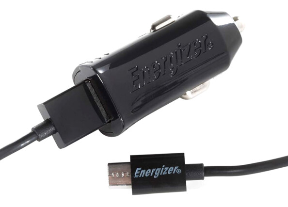 Kfz-Ladegerät 1 A mit USB-A-zu-Micro-USB-Kabel