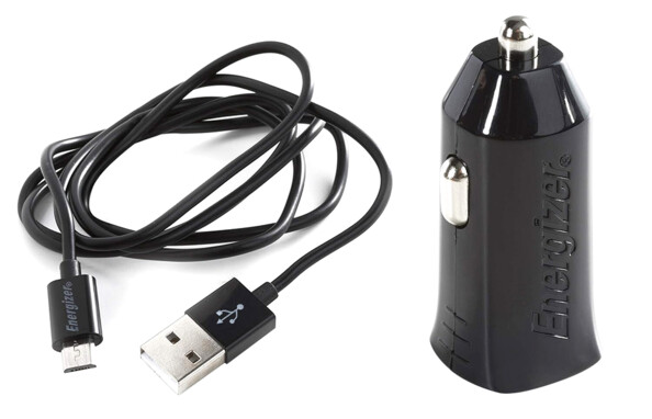 Kfz-Ladegerät 1 A mit USB-A-zu-Micro-USB-Kabel
