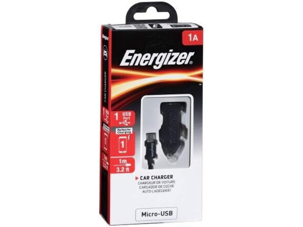 Kfz-Ladegerät 1 A mit USB-A-zu-Micro-USB-Kabel