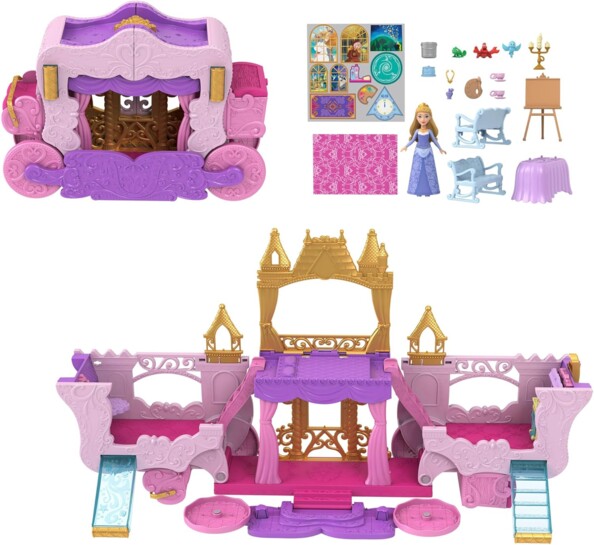Disney Princess-Set: Kutsche zum Schloss von Aurora