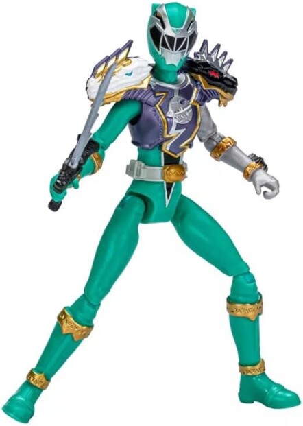 Power Rangers Dino Fury Figur: Grüner Ranger in kosmischer Rüstung