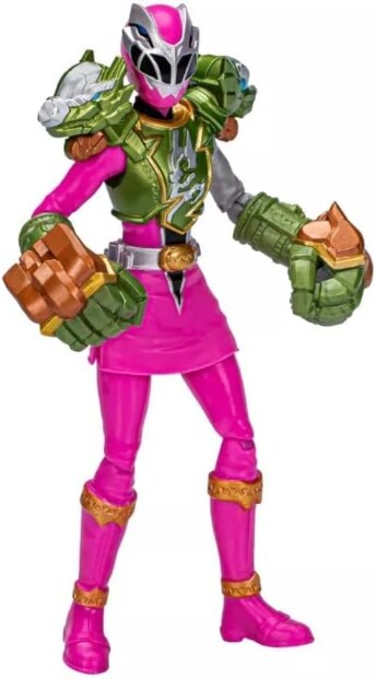 Power Rangers Dino Fury Figur: Pinker Ranger in Smash-Rüstung