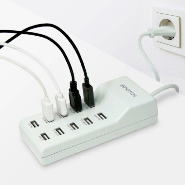 10-Port-USB-Steckdosenleiste - 50 W