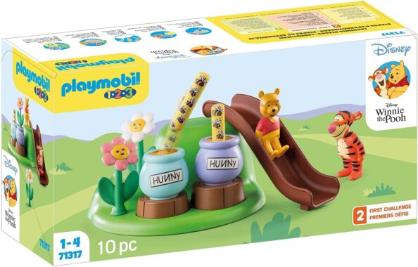 Playmobil 1.2.3 - Winnie Puuh und Tigger mit Bienengarten