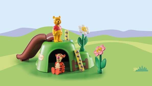 Playmobil 1.2.3 - Winnie Puuh und Tigger mit Bienengarten