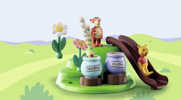 Playmobil 1.2.3 - Winnie Puuh und Tigger mit Bienengarten