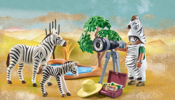Playmobil Wiltopia: Fotograf und Zebras