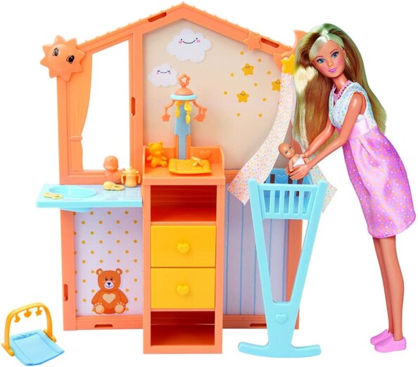 Steffi-Puppe mit Überraschungsbaby