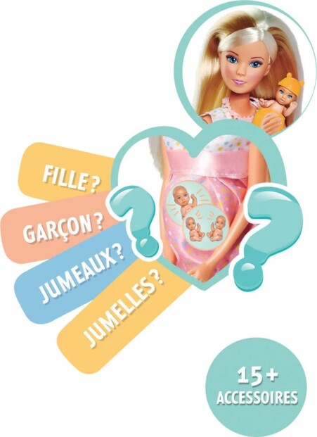 Steffi-Puppe mit Überraschungsbaby