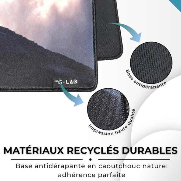 XXL-Gaming-Mauspad 900 x 400 mm mit genähten Kanten – Drache