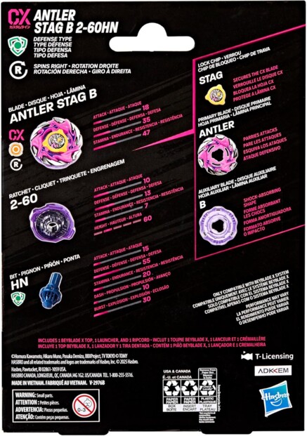 Beyblade X Antler Stag B 2-60HN CX Kreisel mit Starter