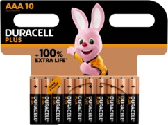10 AAA (LR3) Plus Power 1,5 V Alkaline-Batterien