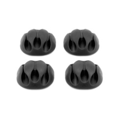 4 selbstklebende Kabelhalter