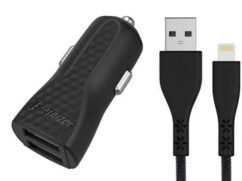 Doppel-USB-auf-Lightning-Kfz-Ladegerät 3,4 A mit USB-A-Kabel