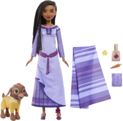 Asha-Puppe aus dem Königreich Rosas von Disney Wish