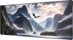 XXL-Gaming-Mauspad 900 x 400 mm mit genähten Kanten – Drache