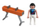Playmobils bei den Olympischen Spielen: Turner am Seitpferd