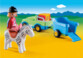 Playmobil 1 2 3: Auto mit Pferdeanhänger
