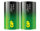 2 Alkali-Batterien Typ D (LR20) Ultra+ 1,5 V