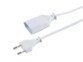 Weißes Euro-Verlängerungskabel – 3 m