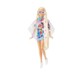 Barbie Extra Puppe mit Blumenkleid und Häschen