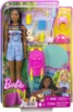 Barbie-Puppe Familie Brooklyn beim Camping mit Zubehör