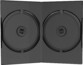 5 rechteckige Hüllen für 2 DVDs/CDs - Schwarz