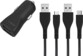 Dual-USB-Kfz-Ladegerät 2,4 A mit USB-A auf Micro-USB/USB-C-Kabel