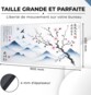 XXL-Gaming-Mauspad 900 x 400 mm mit vernähten Kanten – SAKURA