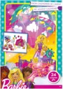 calendrier de l'avent barbie pour filles avec surprises barbie crayons autocollants tampons