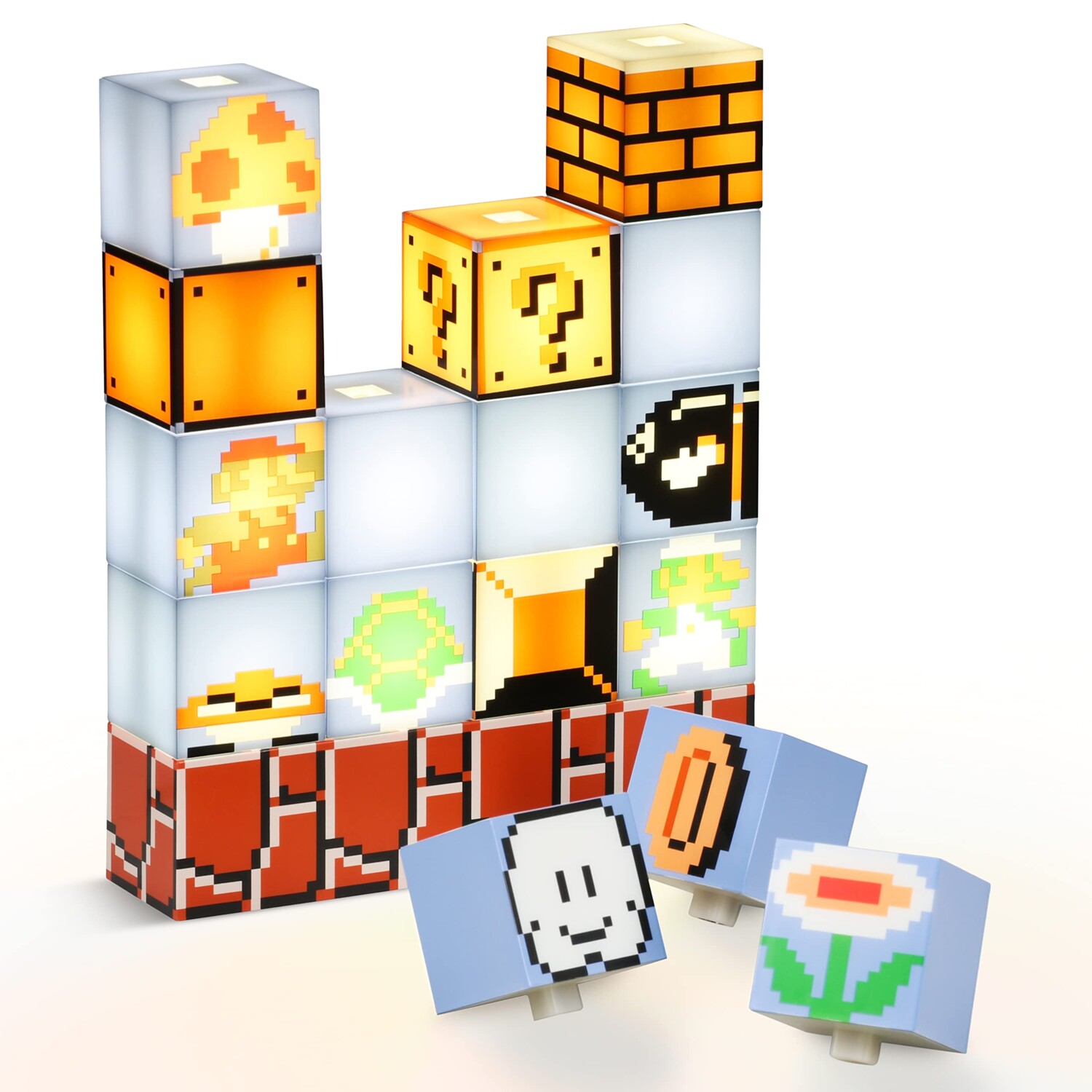 Nintendo Super Mario Bros „Build a Level“ Leuchte | Haus und Freizeit ...